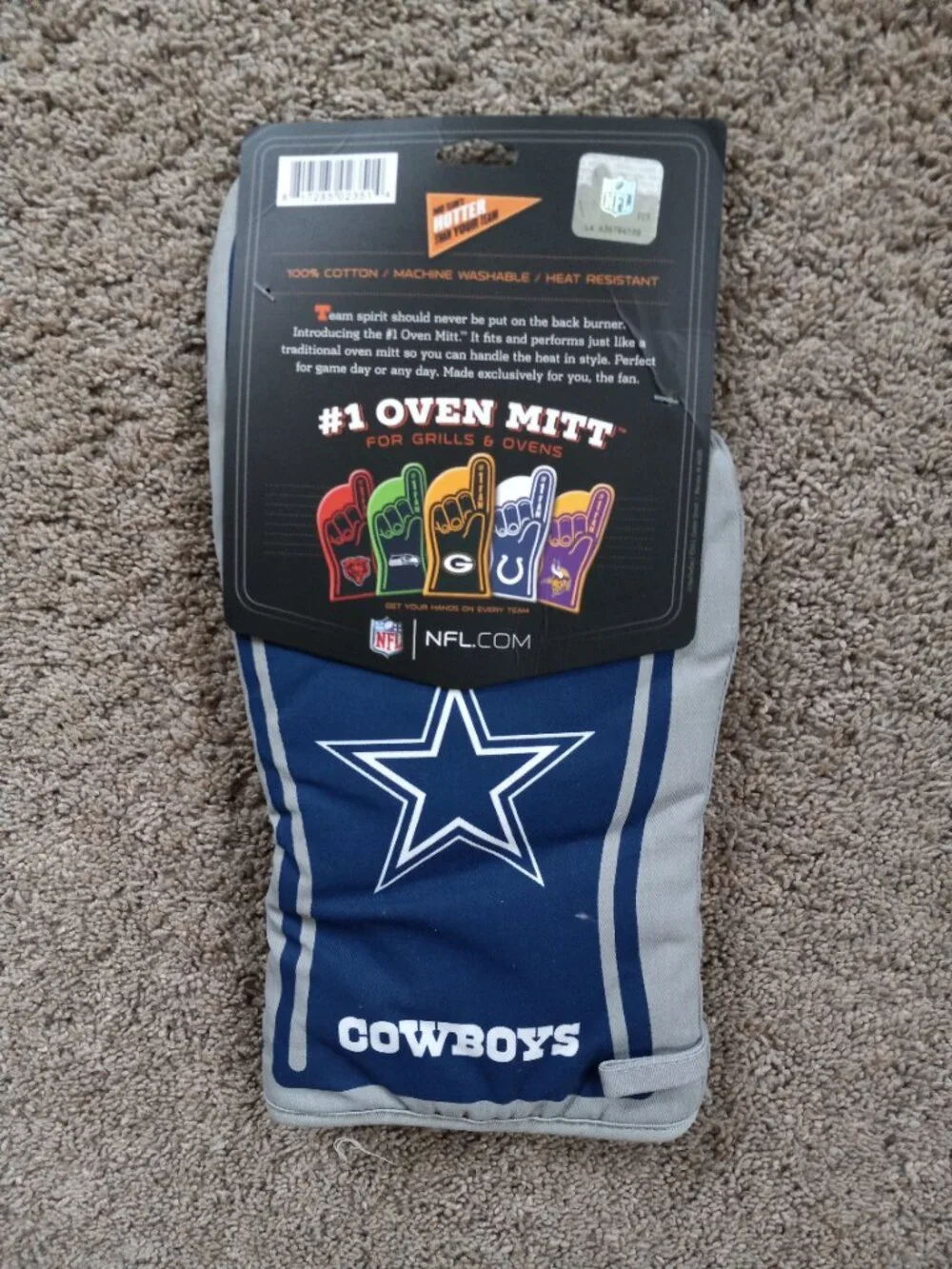 NFL Cowboys Oven Mitt New